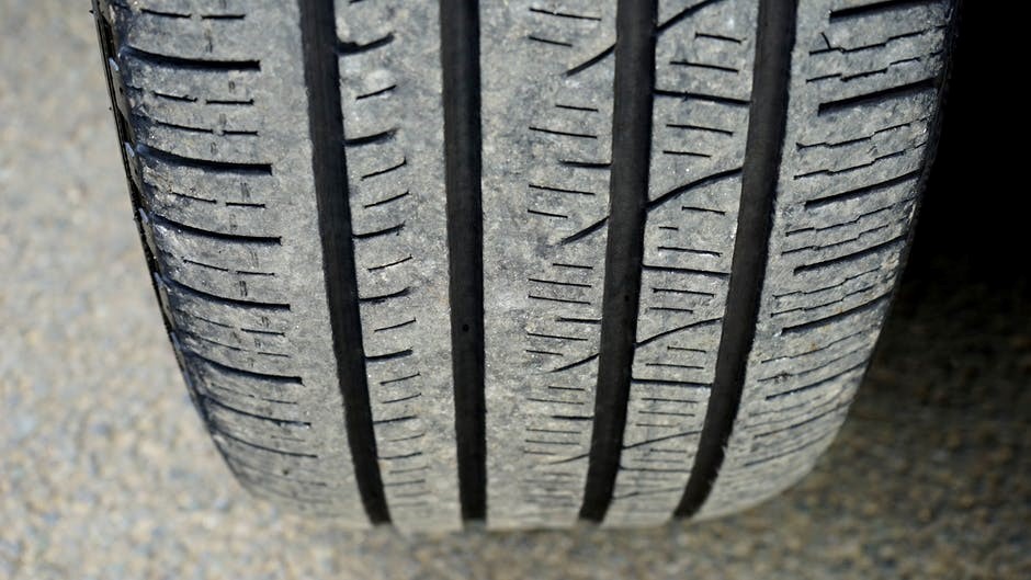 dirty car tires